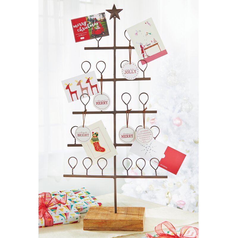 Metal Christmas Card Holder 